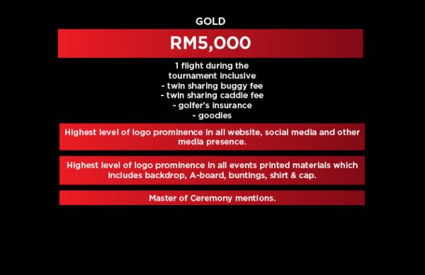 5k-80 Gold Package - RM5k Sponsorship