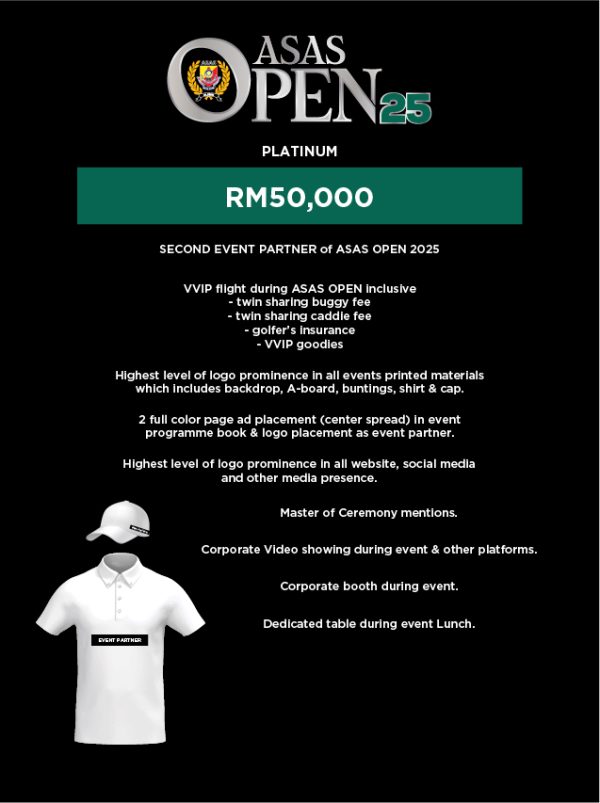 Platinum Package - RM50k Sponsorship