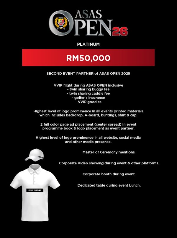 Platinum Package - RM50k Sponsorship